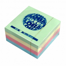 Bloky samolepiace GN 75x75 pastel 400l