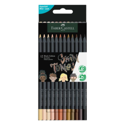 Pastelky Faber Castell Black Edition/12 Skin Tones