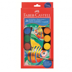 Vodov farby Faber Castell 12 farieb 30mm
