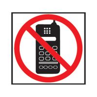 Etikety informan ''Zkaz pouvania mobilu''