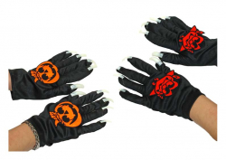 Prty halloweenske rukavice 880272