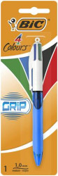 Gukov pero, 0,32 mm, stlac mechanizmus, 4 farby, BIC "4 Colours Grip Original"