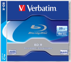 BD-R Blu-Ray disk, 25GB, 6x, 1 ks, klasick obal, VERBATIM