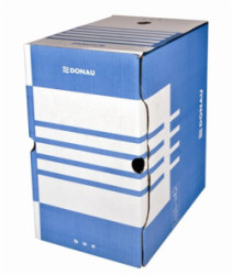 Archivan krabica, A4, 200 mm, kartn, DONAU, modr