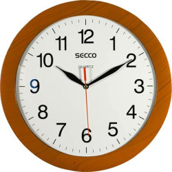 Nstenn hodiny, 30 cm, SECCO, rm s efektom dreva