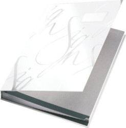 Podpisov kniha, A4, 18 listov, kartn, LEITZ "Design", biela