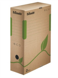 Archvny box, A4, 100 mm, recyklovan kartn, ESSELTE "Eco", hned