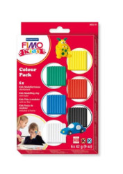 Modelovacia hmota, 6x42 g, FIMO "Kids Color Pack", 6 zkladnch farieb