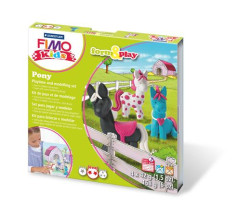 Modelovacia hmota, 4x42 g, FIMO "Kids Form & Play", ponky