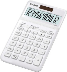 Kalkulaka, stolov, 12-miestna, CASIO "JW 200SC", biela