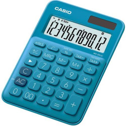 Kalkulaka, stolov, 12 miestny displej, CASIO, "MS 20 UC", modr