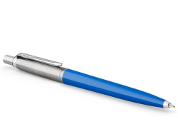 Gukov pero, 0,7 mm, strieborn klip, modr telo pera, PARKER, "Royal Jotter Originals", modr