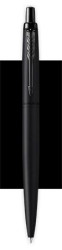 Gukov pero, 0,7 mm, stlac mechanizmus, ierny klip, matn ierne telo, PARKER, "Royal Jotter XL", modr