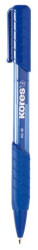 Gukov pero, 1,0 mm, stlac mechanizmus, trojhrann tvar, KORES "K6-M", modr