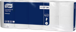 Toaletn papier, T4 systm, 2 vrtvov, priemer: 12,5 cm, Universal, TORK, biely