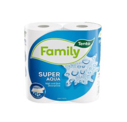Kuchynsk utierky, kotov, 2-vrstvov, TENTO "Family Super Aqua", biela