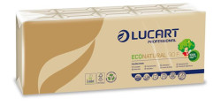 Papierov vreckovky, 4-vrstvov, 10x9 ks, LUCART "EcoNatural", hned