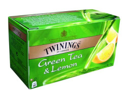 Zelen aj, 25x1,6 g, TWININGS "Green Tea & Lemon