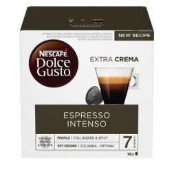 Kvov kapsule, 16 ks,  NESCAF DOLCE GUSTO "Espresso Intenso"