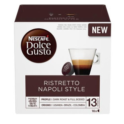 Kvov kapsule, 16 ks, NESCAF DOLCE GUSTO "Espresso Napoli"