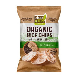 Ryov chipsy, 25 g, RICE UP "Bio", chia semiaka a quinoa