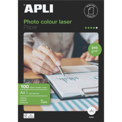 Fotopapier, do laserovch tlaiarn, A4, 210 g, leskl, obojstrann, APLI "Premium Laser"