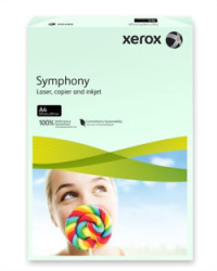 Kancelrsky papier, farebn, A4, 160 g, XEROX "Symphony", svetlozelen (pastelov)