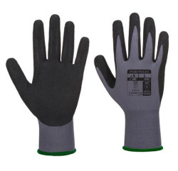 Ochrann rukavice, nitril, vekos: M "Dermiflex Aqua", siv-ierne