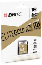 Pamov karta, SDHC, 16GB, UHS-I/U1, 85/20 MB/s, EMTEC "Elite Gold"