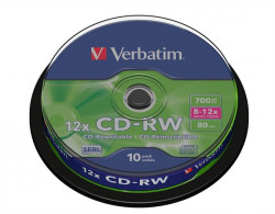 Disky CD-RW VERBATIM 700MB cake/10ks