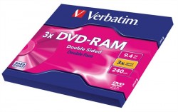 DVD-RAM obojstrann, Type I, 9,4 GB