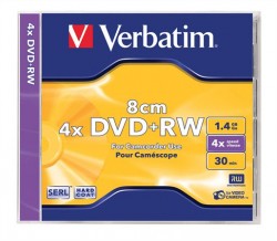 DVD+RW, 8 cm, 1,4 GB, 4x, klasick obal