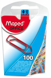 Spony listov MAPED 100/25mm farebn