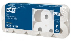 Toaletn papier, T4 systm, 3-vrstvov, priemer: 12,5 cm, Advanced, TORK 