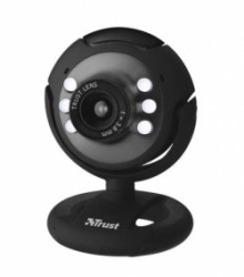 Webkamera, zabudovan mikrofn, LED podsvietenie, USB, TRUST 