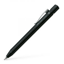 Gukov pero, 0,35 mm, stlac mechanizmus, metalovo ierne telo, FABER-CASTELL "Grip-2011", modr