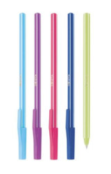Gukov pero, 0,7 mm, s vrchnkom, 5 rznych farieb tela, ICO "Signetta Mix", modr