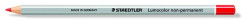 Farebn ceruzka, eshrann, na vetky povrchy, nepermanentn (omnichrom), STAEDTLER "Lumocolor 108", erven