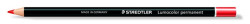 Farebn ceruzka, valcovit tvar, na vetky povrchy, vodovzdorn (glasochrom) STAEDTLER "Lumocolor 108", erven