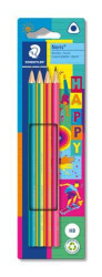 Grafitov ceruzky, sada, HB, trojuholnkov, STAEDTLER "Noris 118 Happy"
