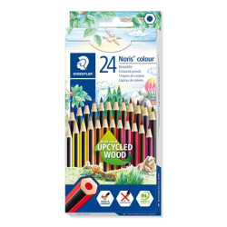 Farebn ceruzky, sada, eshrann, STAEDTLER "Noris Colour 185", 24 rznych farieb