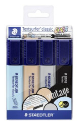 Zvrazova, sada, 1-5 mm, STAEDTLER, "Textsurfer Classic Pastel 364 C", 4 rzne farby