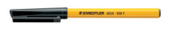 Gukov pero, 0,3 mm, s vrchnkom, STAEDTLER "Stick 430 F", ierne