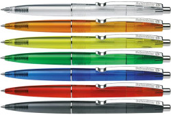 Gukov pero, 0,5 mm, stlac mechanizmus, telo pera v rznych farbch, SCHNEIDER "K20 Icy", modr