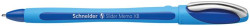 Gukov pero, 0,7 mm, s vrchnkom, SCHNEIDER "Slider Memo XB", modr