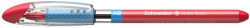 Gukov pero, 0,7 mm, s vrchnkom, SCHNEIDER "Slider XB", erven