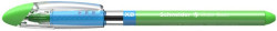 Gukov pero, 0,7 mm, s vrchnkom, SCHNEIDER "Slider Basic XB", svetlozelen