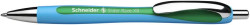 Gukov pero, 0,7 mm, stlac mechanizmus, SCHNEIDER "Slider Rave", zelen