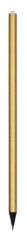 Ceruzka, zlat, s bielymi SWAROVSKI kritmi, 14 cm, ART CRYSTELLA
