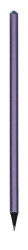 Ceruzka, kovov tmavofialov, s tanzanitovo fialovm SWAROVSKI kritom, 14 cm, ART CRYSTELLA